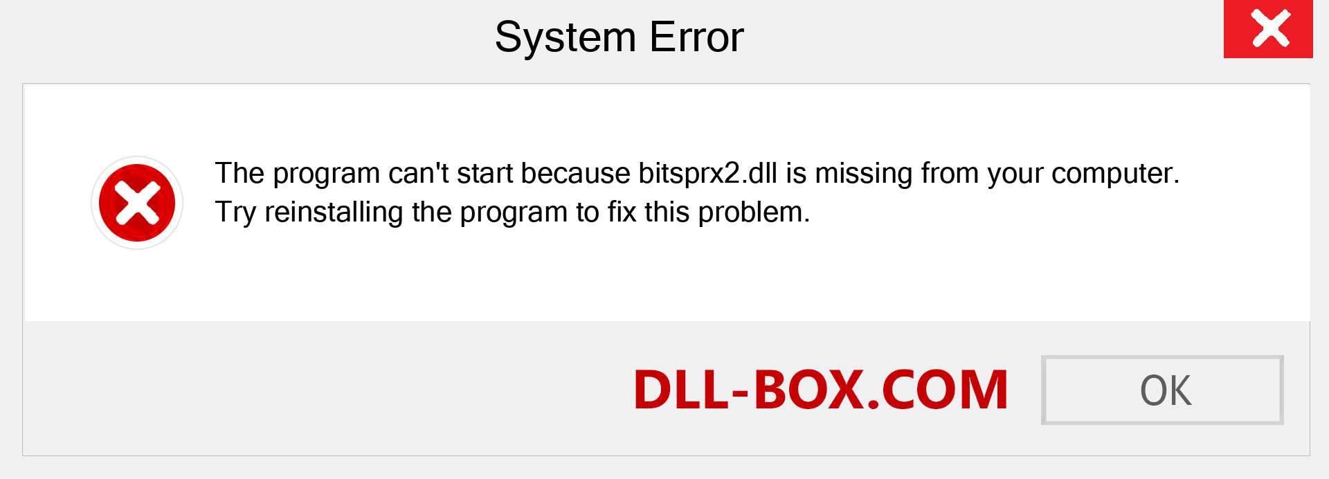  bitsprx2.dll file is missing?. Download for Windows 7, 8, 10 - Fix  bitsprx2 dll Missing Error on Windows, photos, images